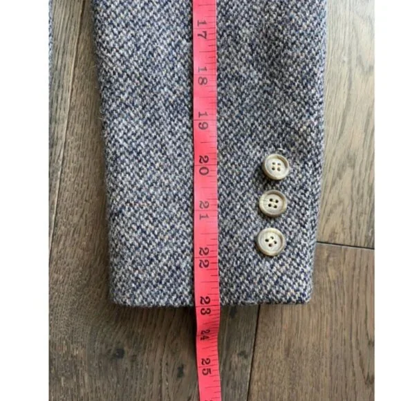 J.G. Hook 100% Wool Tweed Blazer Women's Size 8 80's USA Academia Old Money VTG - Picture 7 of 7